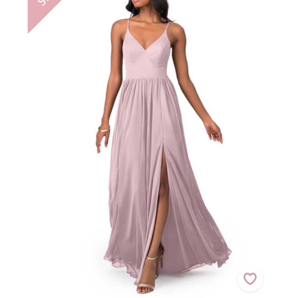 Azazie Kiri dress size 10 in Vintage mauve.